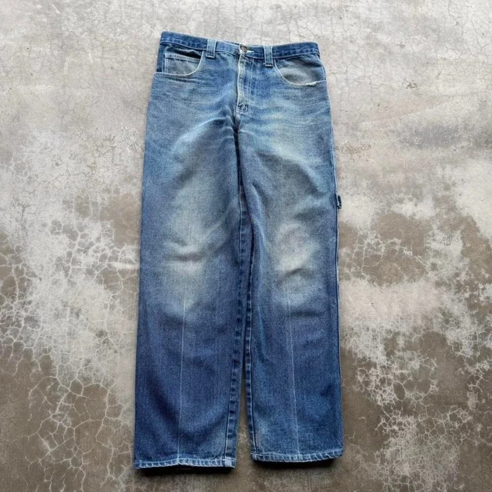 Vintage early 2000's Phat Farm Faded Worn Wide Leg carpenter Denim jeans